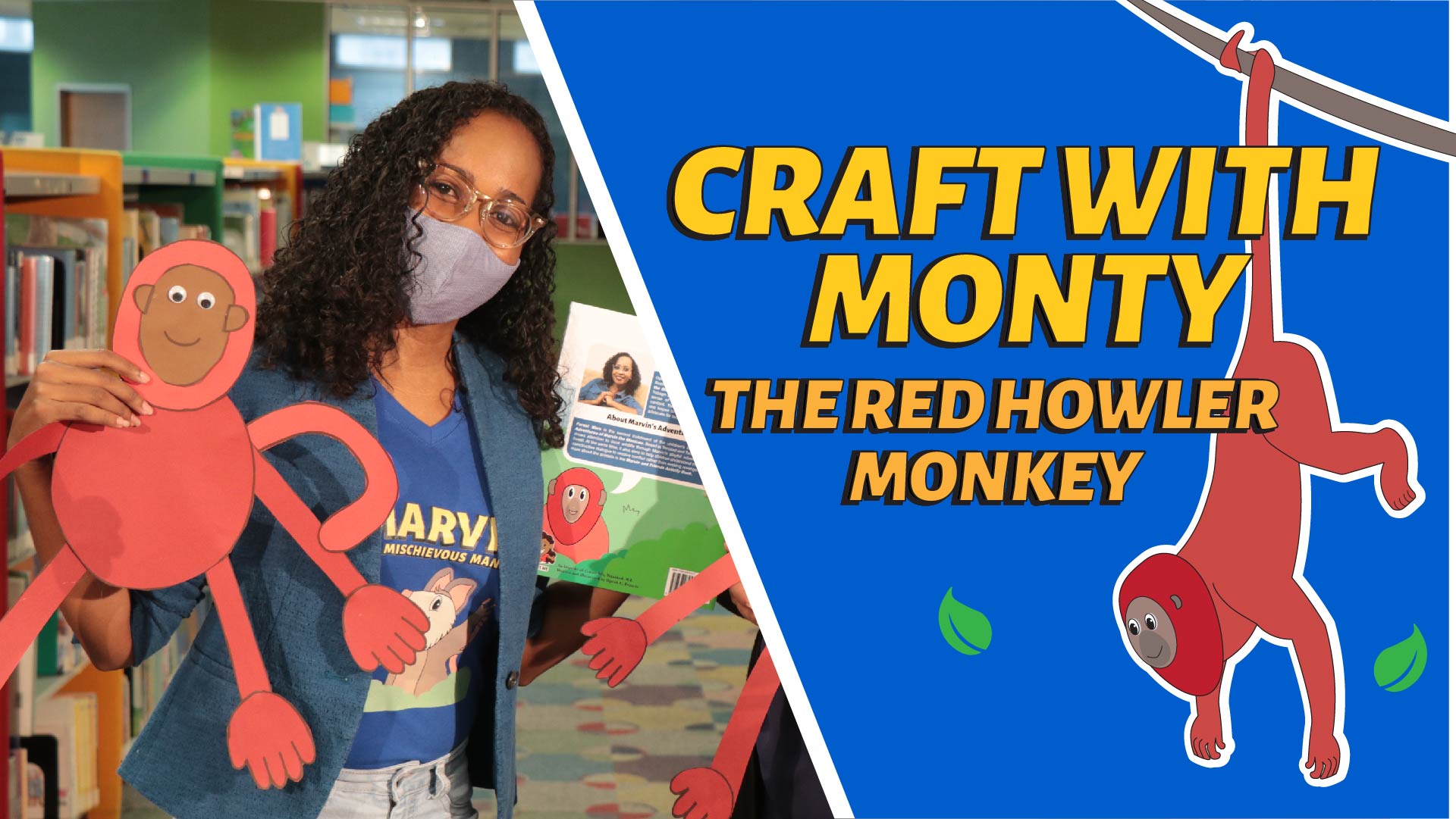 Monty Red Howler Monkey Craft Activity